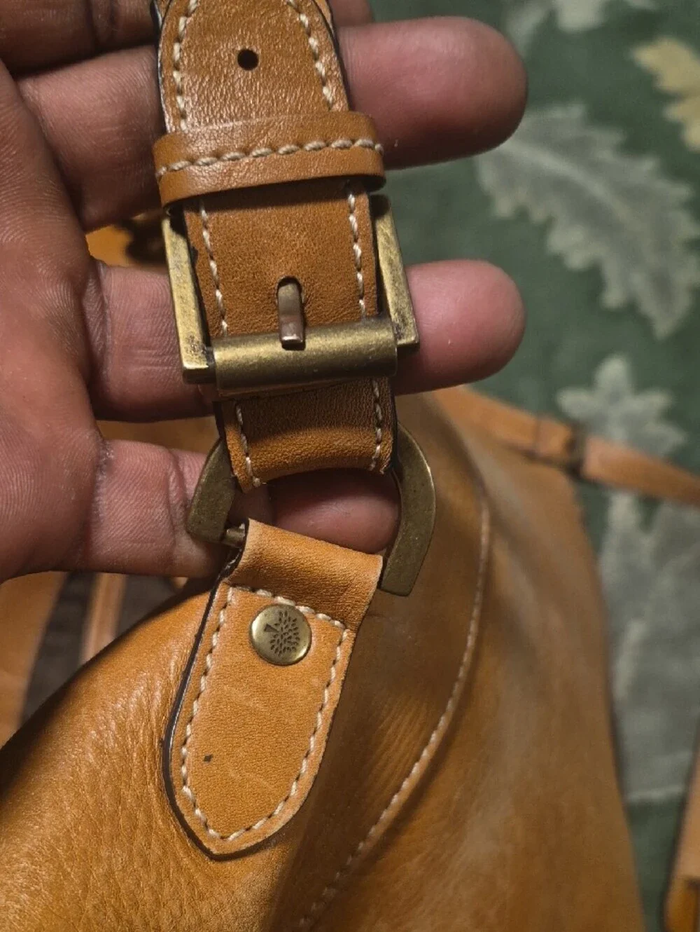Leather Messenger Bag - Tan Shoulder Briefcase